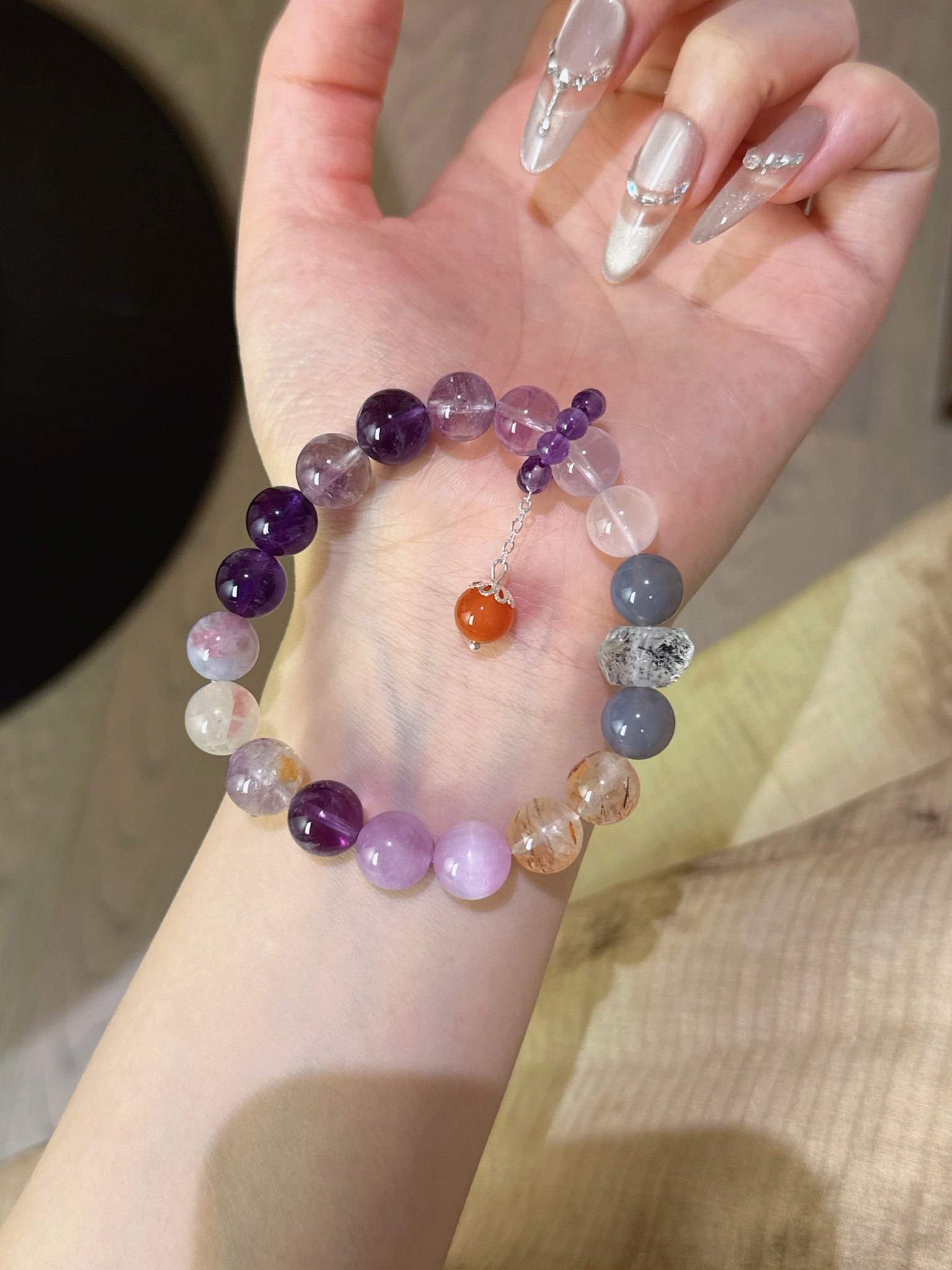 ▫️▪️ Purple multi-treasure bracelet